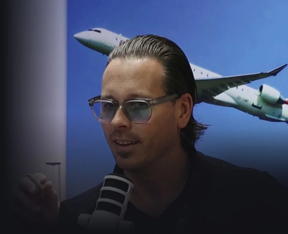Bryan Roseveare recording the Bryan Air Podcast